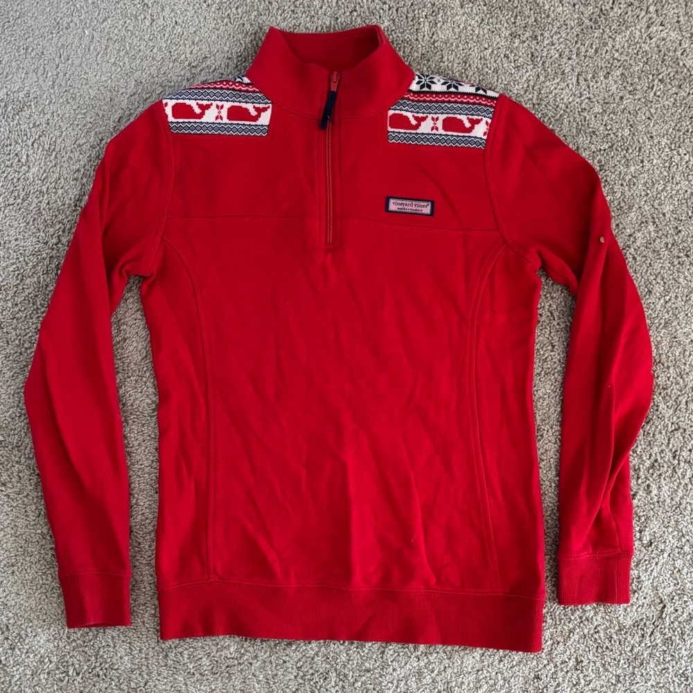 Vineyard Vines Christmas Quarter-Zip Sweater